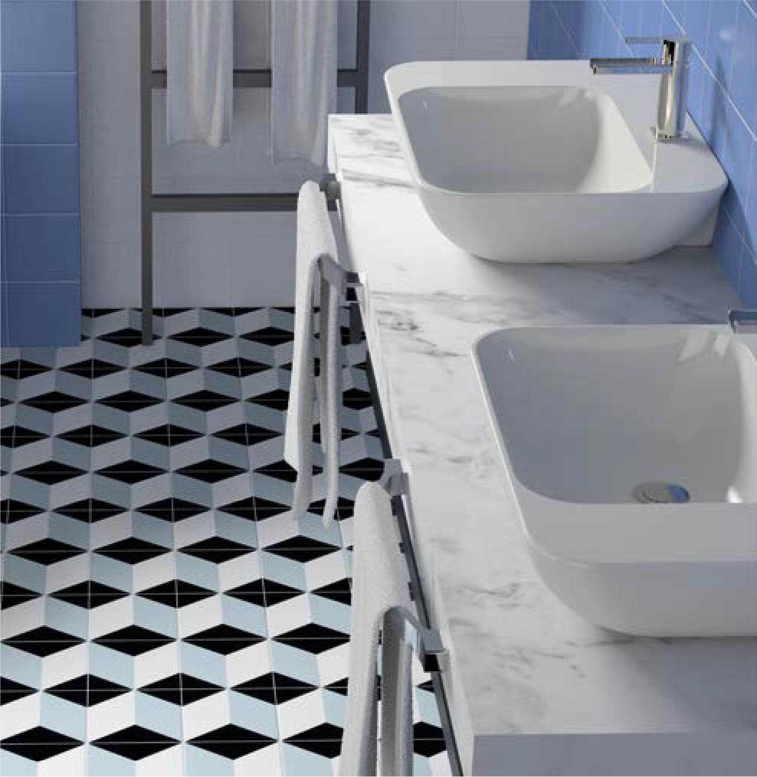 serie electra porcelanico 15x15 pissano